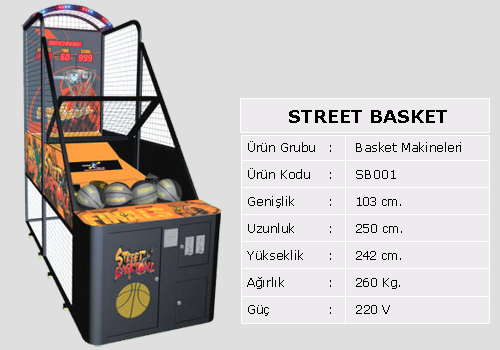 SIFIR İTHAL BASKETBOL MAKİNASI